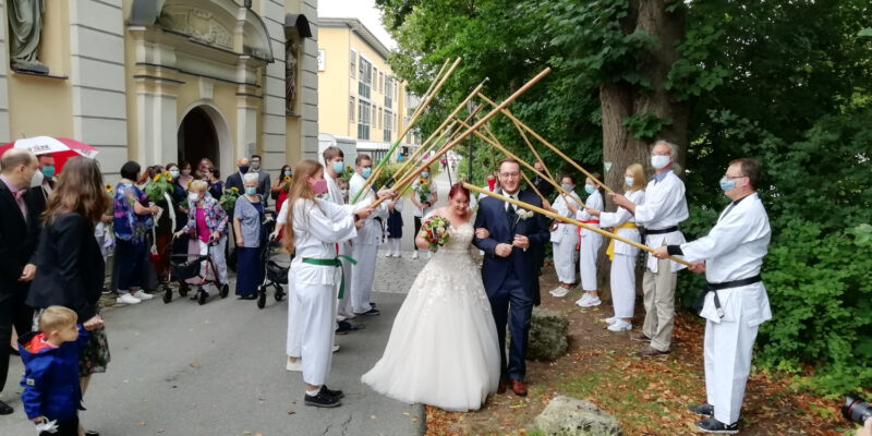 Spalier Hochzeit Peter