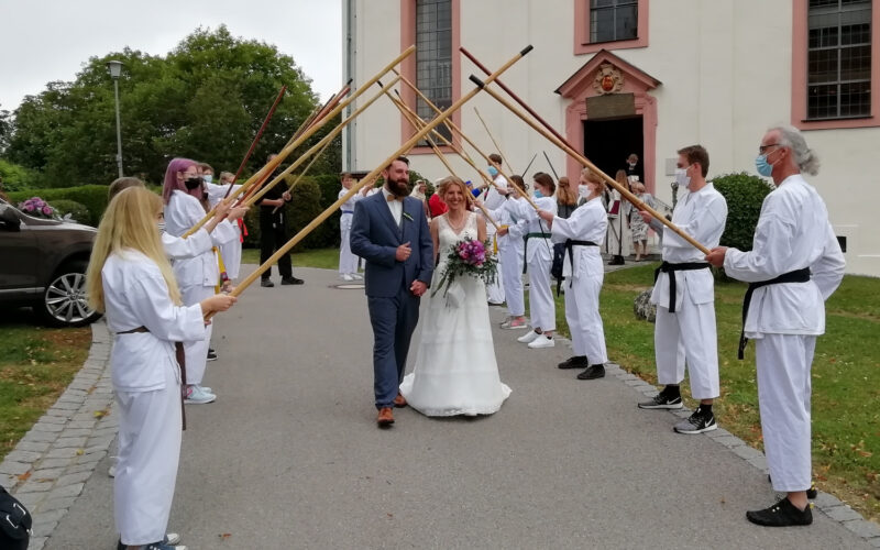 Hochzeit Max Spalier