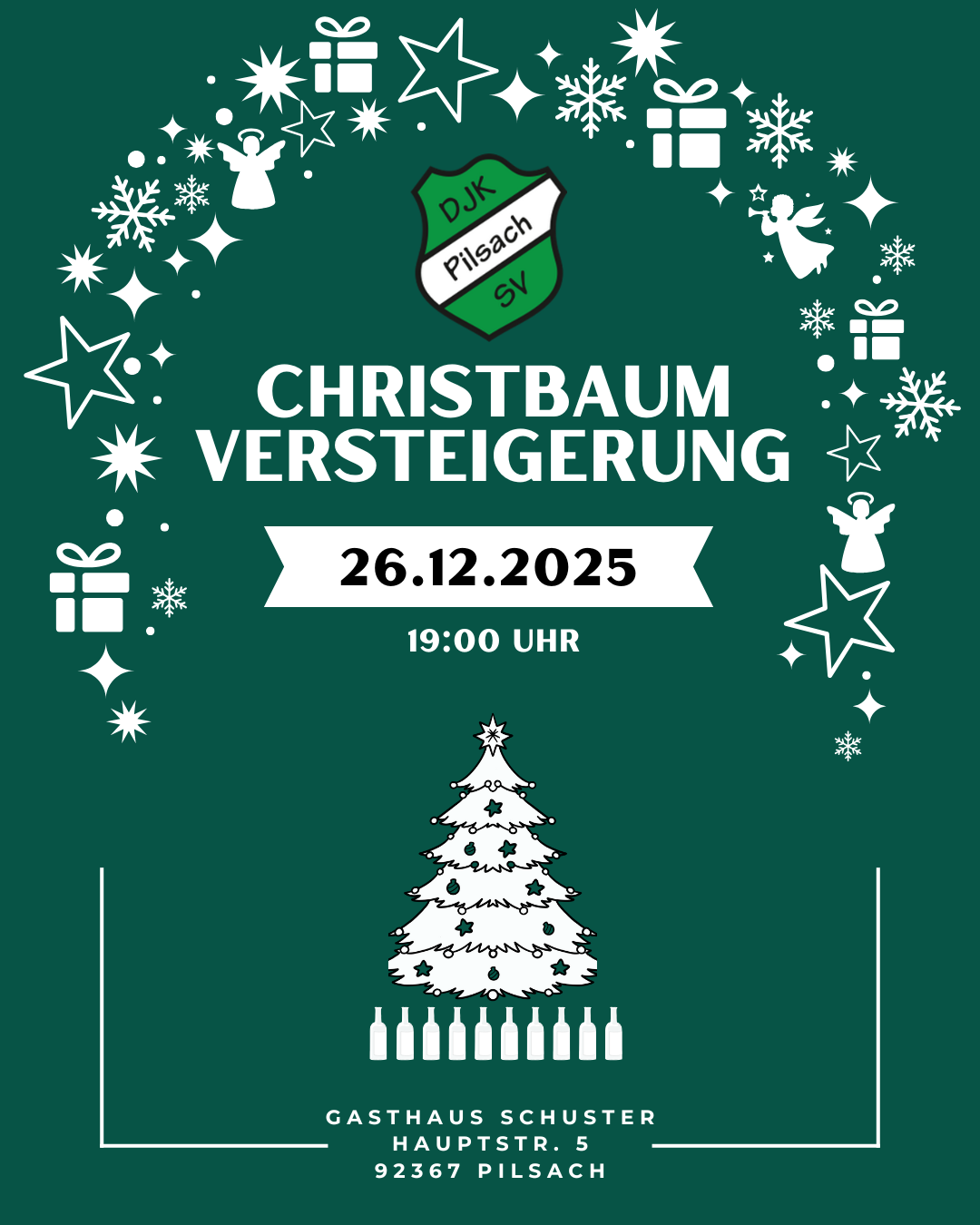 Traditionelle Christbaumversteigerung